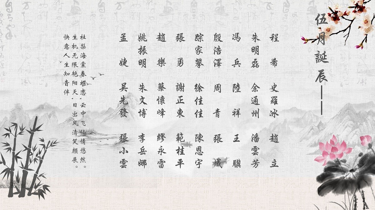 【生日祝?！抗ё?5月生日的員工生日快樂！