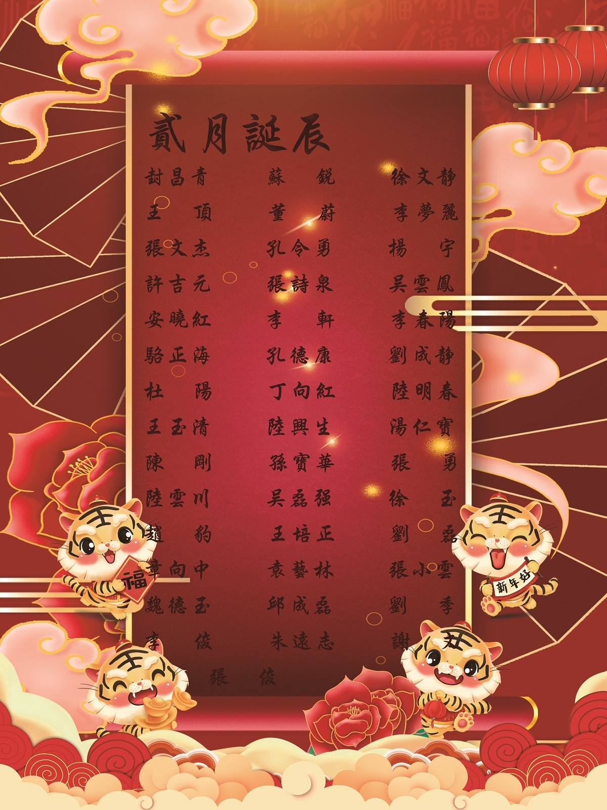 【生日祝?！抗ё?2月生日的員工生日快樂！